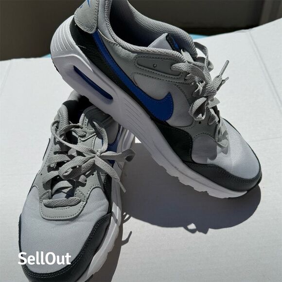 Nike Air Max SC Men's Sneakers Size 9 Smoke Grey Royal Blue - Picture 1 of 5